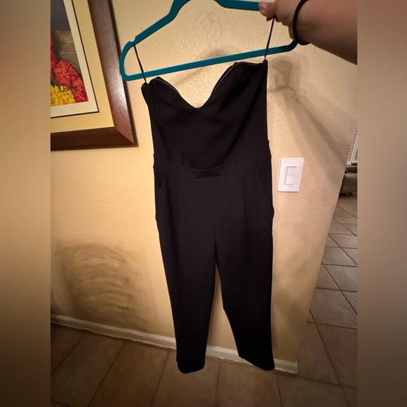 Express Black Strapless Romper - Picture 5 of 5